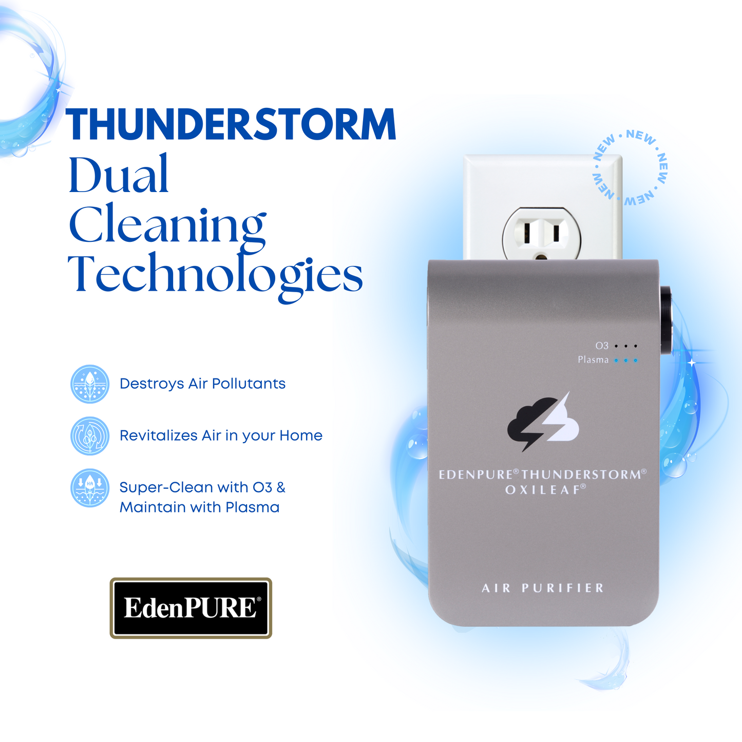 EdenPURE® Thunderstorm® Oxileaf® III Air Purifier
