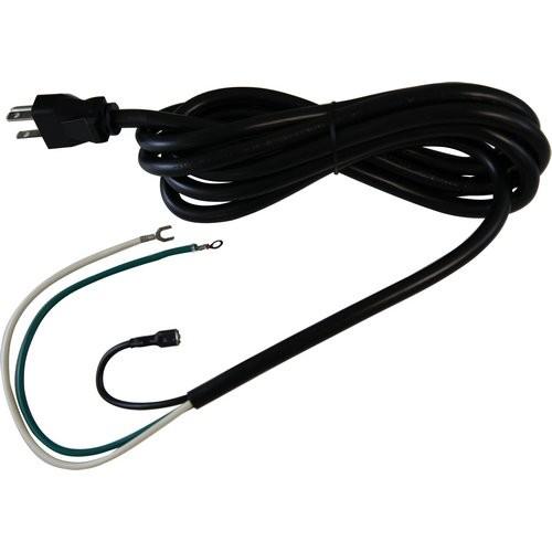Black AC power cord A4524/RP with three exposed wires and standard two-prong plug for EdenPURE heaters and parts