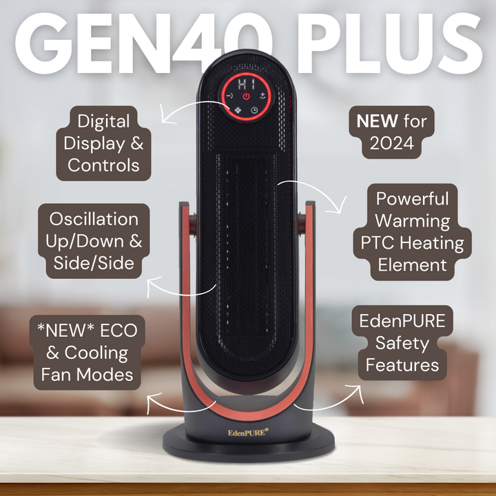 GEN40 PLUS Infrared Heater — new Eco Mode saves money, heats up to 1000 square feet