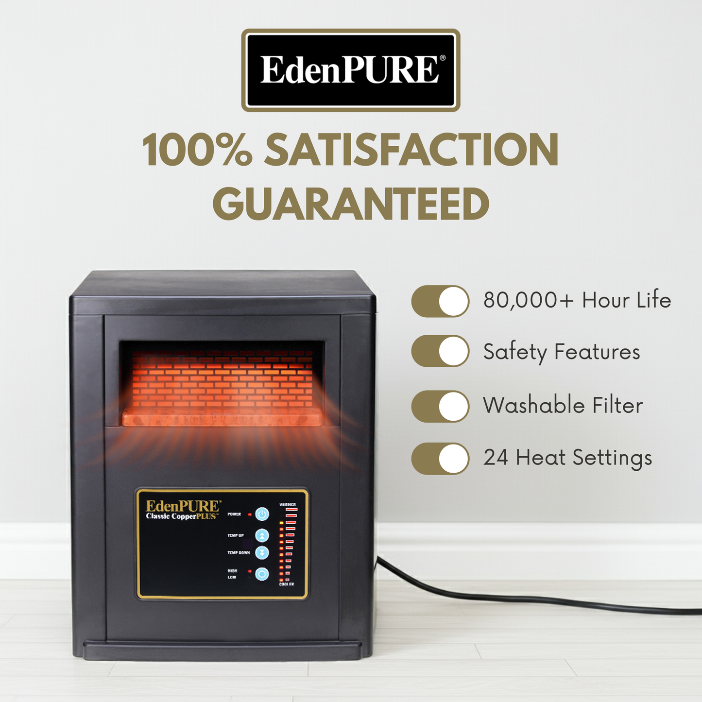 EdenPURE® Classic CopperPLUS™ Infrared Space Heater