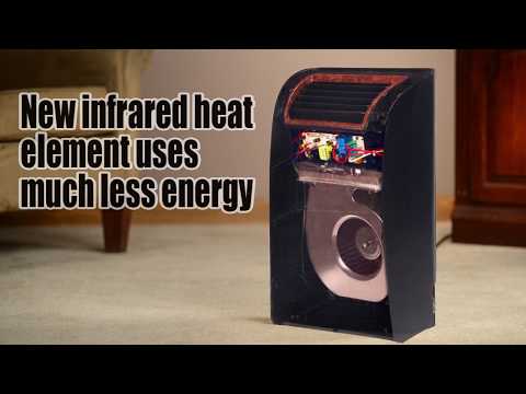 EdenPURE GEN21 Wall Hugger infrared space heater product video highlighting its compact, space-saving design and convenient heating for rooms with limited floor space.